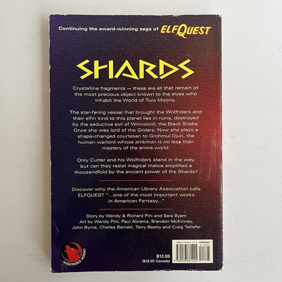 Shards ElfQuest Book 10‎ Reader's Collection Wolfrider 1998 G6 Softcover Book - Picture 9 of 9